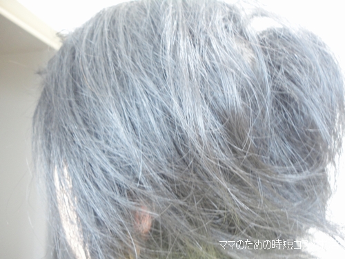 寝ぐせ直しも根元から。